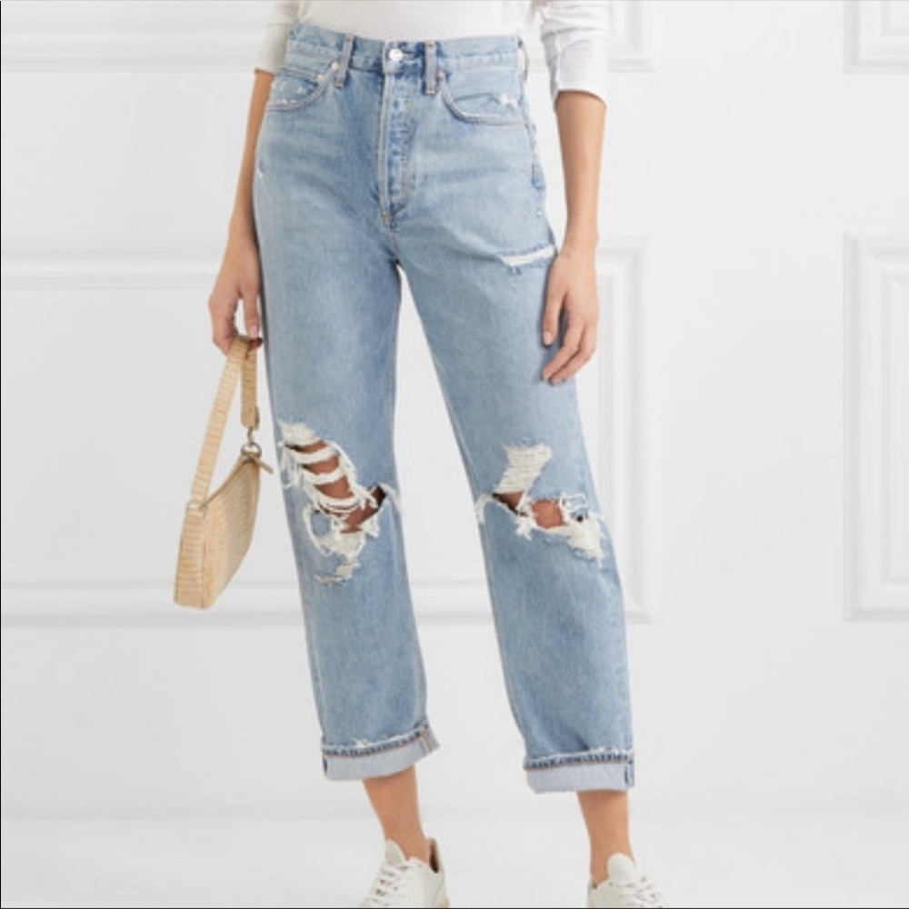 AGOLDE 90s fit high rise/loose fit jeans
